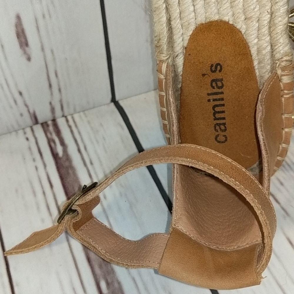 Camila's Feather Boho‎ Chic Espadrilles Women's 7.5/8 - Picture 6 of 16